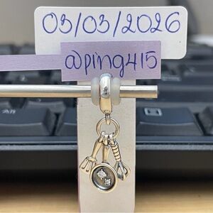 Pandora Spatula, Frying Pan and Whisk Dangle